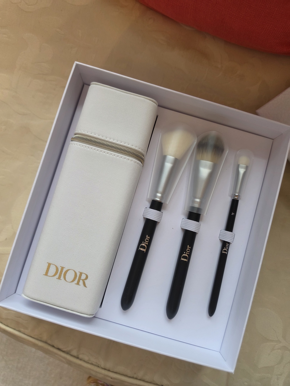 Dior Makeup Brush Set in White and Black
